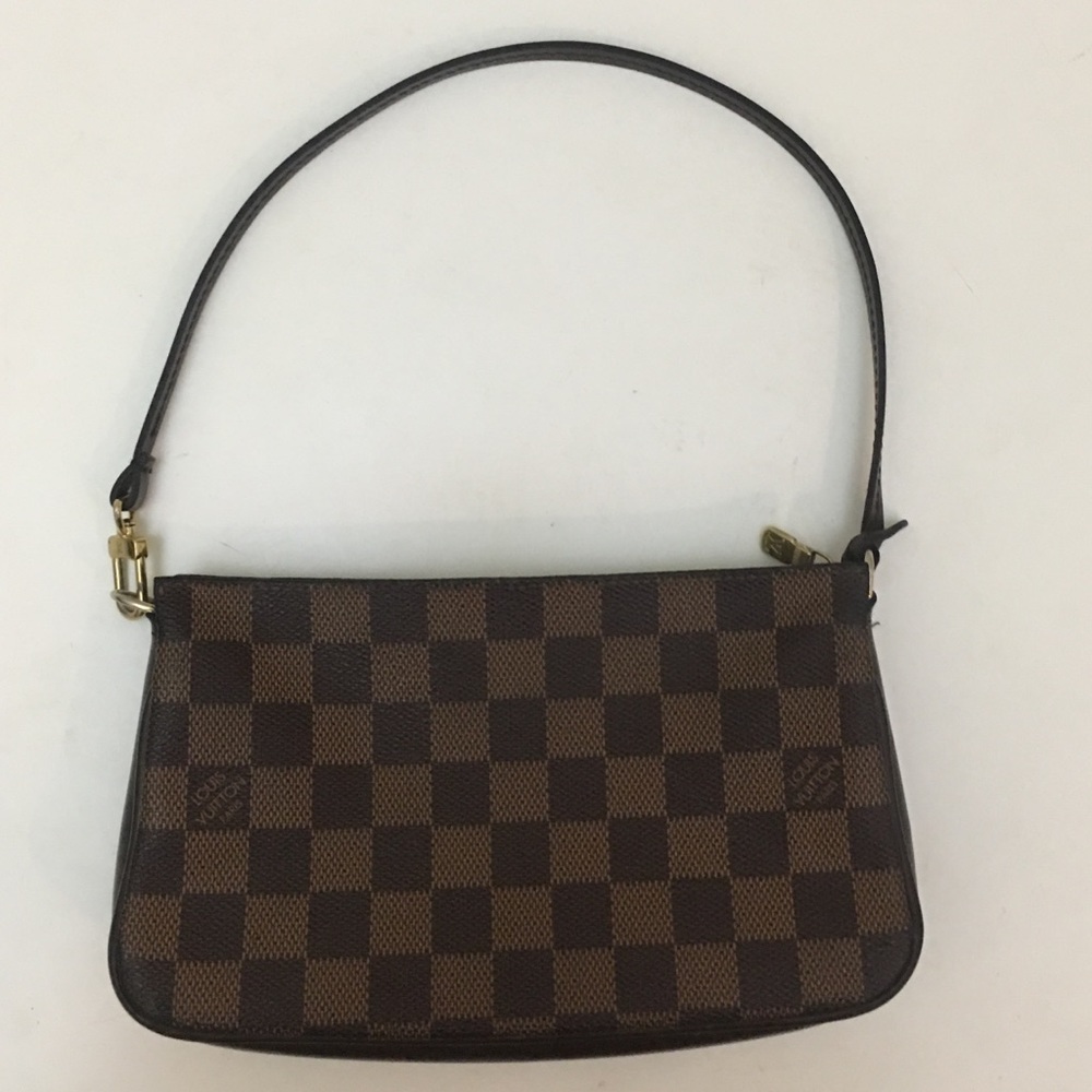 Authentic Louis Vuitton Damier Ebene Navona Pouch